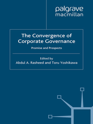 cover image of The Convergence of Corporate Governance